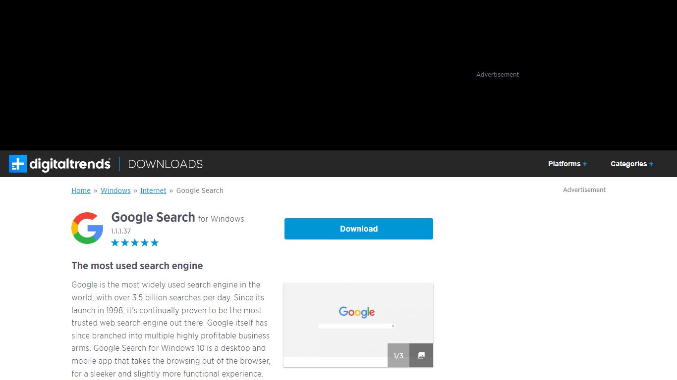 Download Google Search for Windows - Free - 1.1.1.37 - Digital Trends